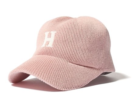 HOMEGAME - H LOGO COTTON KNIT BASEBALL CAP PINK【HG241414】 For Discount