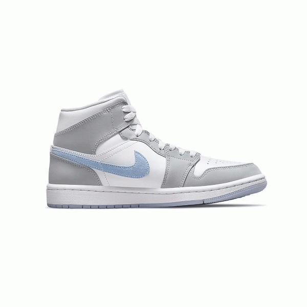 NIKE WMNS Air Jordan 1 Mid  Wolf Grey  ナイキ ウィメンズ エア ジョーダン 1 ミッド  ウルフ グレー 【BQ6472-105】 Online Sale