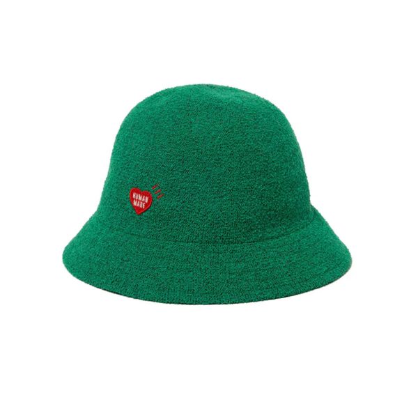 HUMAN MADE PILE BUCKET HAT GREEN For Discount