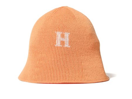 HOMEGAME - H LOGO COTTON KNIT HAT Lt.ORANGE【HG241415】 Online Sale