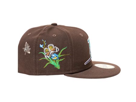 NEW ERA × FELT Tampa Bay Rays - 59FIFTY BUTTERFLY GARDEN BROWN Hot on Sale