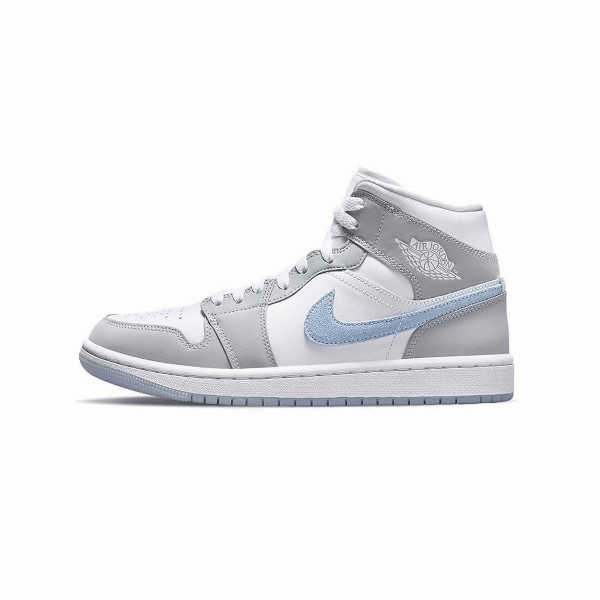 NIKE WMNS Air Jordan 1 Mid  Wolf Grey  ナイキ ウィメンズ エア ジョーダン 1 ミッド  ウルフ グレー 【BQ6472-105】 Online Sale