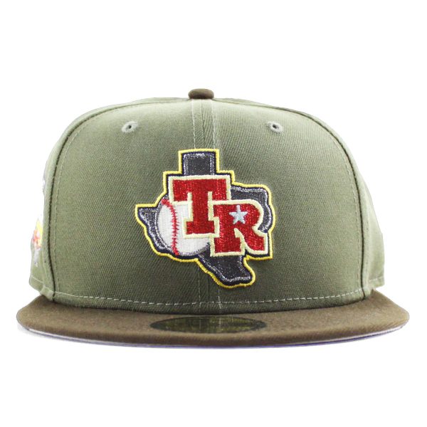 NEW ERA Texas Rangers - 59FIFTY 40TH ANV OLIVE GREEN WALNUT For Cheap