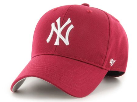 ’47 BRAND New York Yankees - Raised Basic ’47 MVP Dark Red【RAC17CTP】 Online now