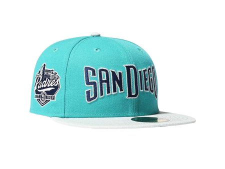 NEW ERA San Diego Padres - 59FIFTY CO EST 1969 TITLE WAVE SNOWGRAY【70858013】 on Sale