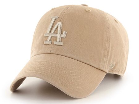 ’47 BRAND Los Angeles Dodgers - Tonal ’47 CLEAN UP Khaki【RGW12GWS】 Online Hot Sale