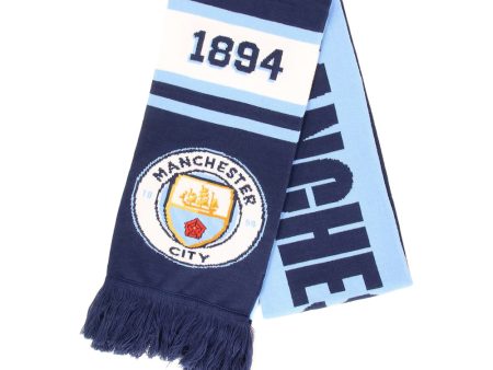 Manchester City -プレミアリーグ  STADIUM MUFFLER SAX BLUE【MCI-SCF01】 For Sale