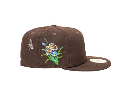 NEW ERA × FELT New York Yankees - 59FIFTY BUTTERFLY GARDEN BROWN For Sale