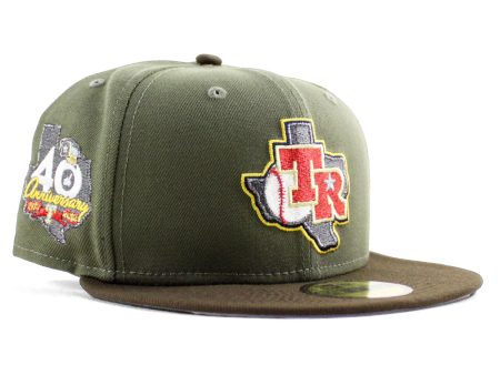 NEW ERA Texas Rangers - 59FIFTY 40TH ANV OLIVE GREEN WALNUT For Cheap