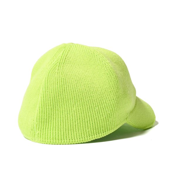 HOMEGAME - H LOGO COTTON KNIT BASEBALL CAP NEON YELLOW【HG241414】 For Discount