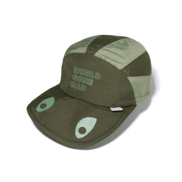 A BATHING APE BAPE CAP #2 SHARK JET CAP OLIVE Hot on Sale