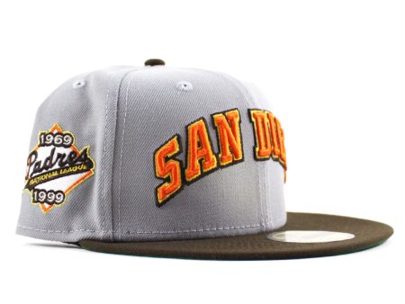 NEW ERA San Diego Padres - 59FIFTY 1969-1999 IL GRAY WALNUT Online Hot Sale