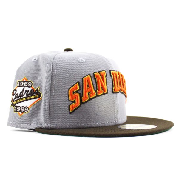 NEW ERA San Diego Padres - 59FIFTY 1969-1999 IL GRAY WALNUT Online Hot Sale