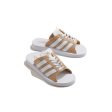 Adidas ガゼル ビーチスライド GAZELLE BEACH SLIDES W MAGIC BEIGE FTWWHT FTWWHT マジックベージュ フットウェアホワイト フットウェアホワイト【JQ7422】 on Sale