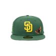 NEW ERA × FELT San Diego Padres - 59FIFTY BUTTERFLY GARDEN GREEN Cheap