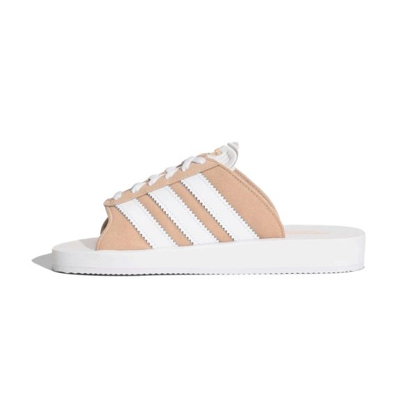 Adidas ガゼル ビーチスライド GAZELLE BEACH SLIDES W MAGIC BEIGE FTWWHT FTWWHT マジックベージュ フットウェアホワイト フットウェアホワイト【JQ7422】 on Sale