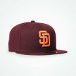 NEW ERA San Diego Padres - 59FIFTY MAROON【70832611】 Fashion