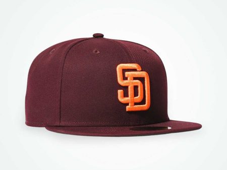 NEW ERA San Diego Padres - 59FIFTY MAROON【70832611】 Fashion