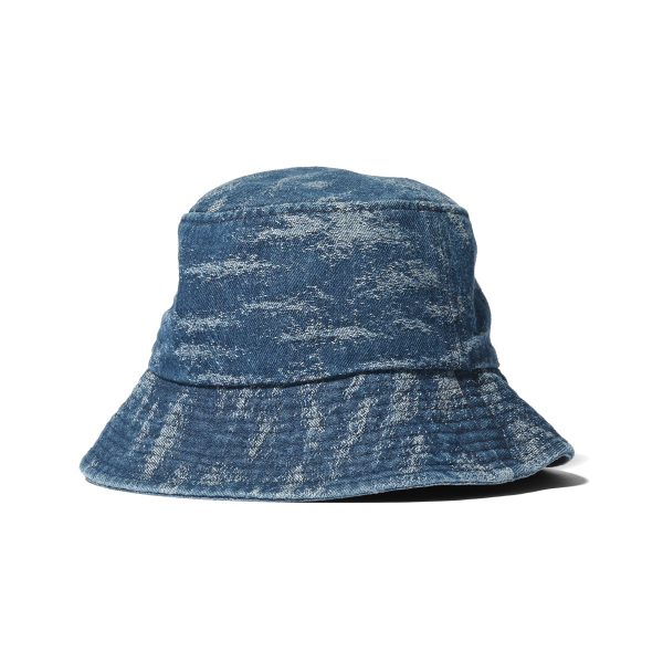 HOMEGAME - DAMAGED DENIM BUCKET HAT【HG241409】 For Discount