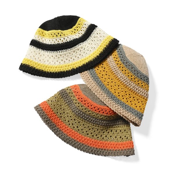 HOMEGAME - MULTI STRIPED KNIT HAT【HG241413】 Online