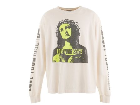 SAINT Mxxxxxx - LS TEE LOVE UR SAINT WHITE【SM-YS1-0000-017】 Sale