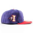 NEW ERA Kinston Indians - 59FIFTY INDIANS PATCH NAVY SCARLET For Sale