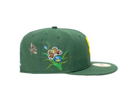 NEW ERA × FELT San Diego Padres - 59FIFTY BUTTERFLY GARDEN GREEN Cheap