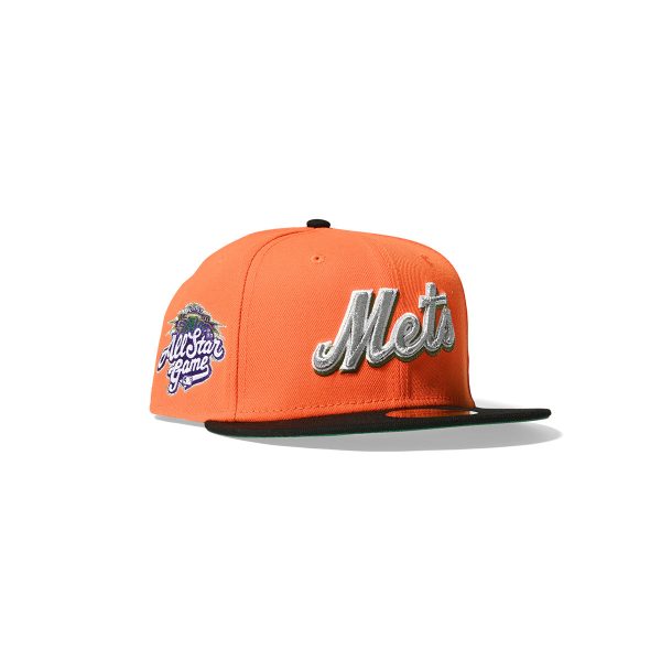 NEW ERA New York Mets - 59FIFTY CO 2002 ASG RUSH ORANGE BLACK【70833529】 on Sale