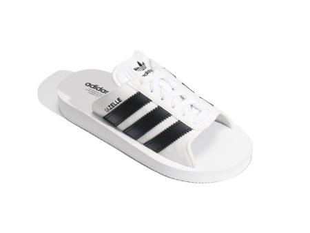 Adidas ガゼル ビーチスライド GAZELLE BEACH SLIDES W FTWWHT CBLACK FTWWHT フットウェアホワイト×ブラック×フットウェアホワイト【JQ7420】 Hot on Sale