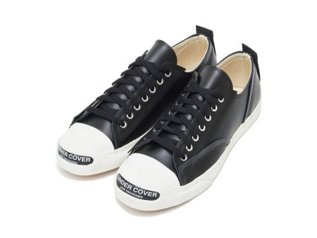 UNDERCOVER TOE LOGO LEATHER SNEAKERS BLACK アンダーカバー トー ロゴ レザー スニーカー ブラック【UC2D9F02】 Supply