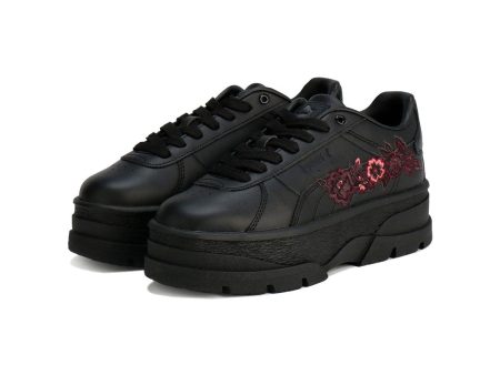 PUMA RIVO WMNS EMB  BLACK  プーマ リヴォ ウィメンズ EMB  ブラック  【401145-01】 Online Sale