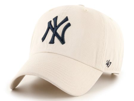 ’47 BRAND New York Yankees -  47 CLEAN UP Bone【RGW17GWSNL】 Online now