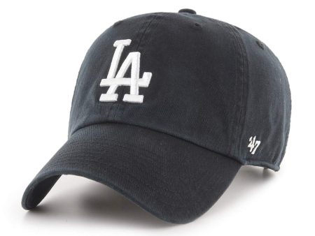 ’47 BRAND Los Angeles Dodgers -  47 CLEAN UP Black【RGW12GWS】 Online Sale