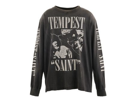 SAINT Mxxxxxx - LS TEE TEMPEST BLACK【SM-YS1-0000-011】 Online Sale