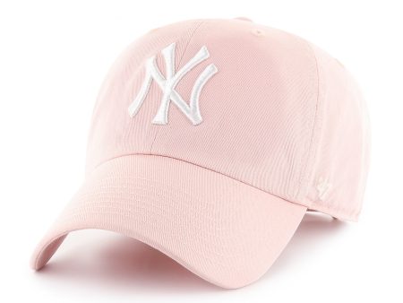 ’47 BRAND New York Yankees -  47 CLEAN UP Pink【RGW17GWSNL】 For Cheap