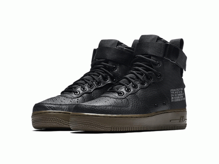 Nike Women s SF Air Force 1 Mid  Black Dark Hazel  ナイキ ウィメンズ SF エア フォース 1 ミッド  ブラック ダーク ヘーゼル  【AA3966-003】 For Discount