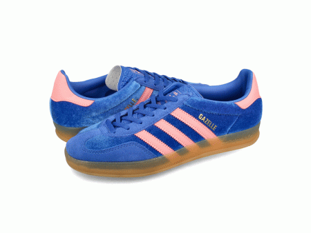 adidas GAZELLE INDOOR W  BLUE SEMI PINK SPARK GUM  アディダス ガゼル インドア   ブルー セミピンクスパーク ガム  【IG6785】 For Sale