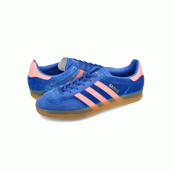 adidas GAZELLE INDOOR W  BLUE SEMI PINK SPARK GUM  アディダス ガゼル インドア   ブルー セミピンクスパーク ガム  【IG6785】 For Sale