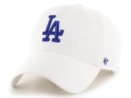 ’47 BRAND Los Angeles Dodgers - ’47 CLEAN UP White Blue【RGW12GWS】 Online Sale