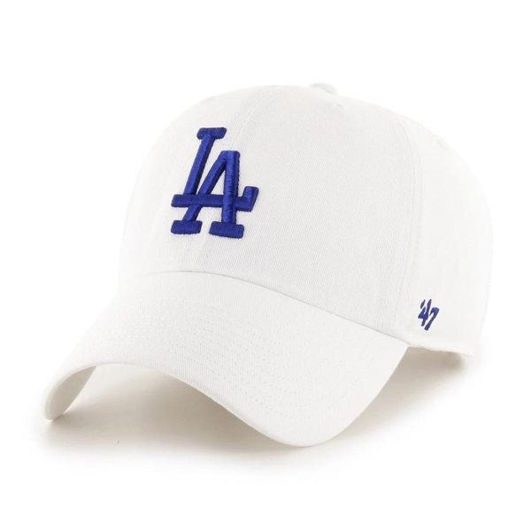 ’47 BRAND Los Angeles Dodgers - ’47 CLEAN UP White Blue【RGW12GWS】 Online Sale