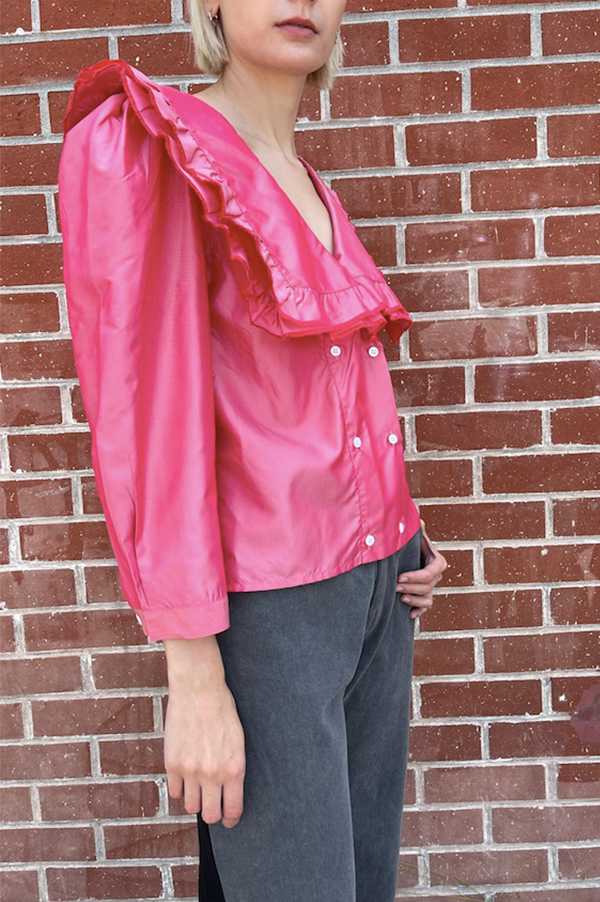 Vienna Blouse in Rose For Cheap