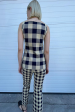 Kick Gingham Pant In Navy Light Khaki (Sold Out) on Sale