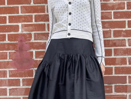 Garden Skirt in Black on Sale