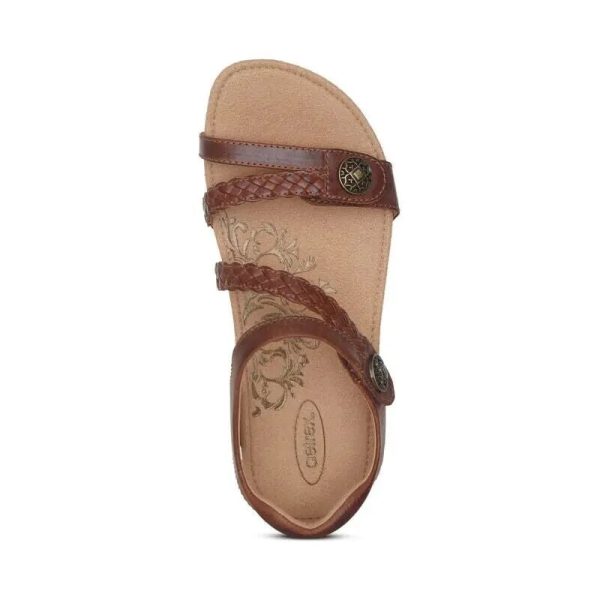 Jillian Braided Quarter Strap - Walnut Discount