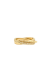 14K Yellow Gold and Diamond Triple Rolling Ring Discount