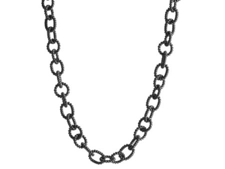 Oxidized Silver Link Chain For Discount