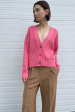 Crystal Buttons Cardigan in Candy Pink (Sold Out) Online Hot Sale