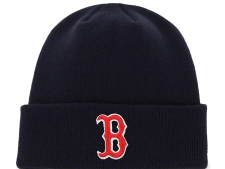 ’47 BRAND RED SOX RAISED 47 CUFF KNIT NAVY 【RKN02ACE】 Sale