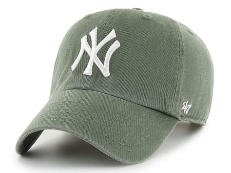 ’47 BRAND YANKEES 47 CLEAN UP MOSS WHITE LOGO 【RGW17GWS】 Fashion