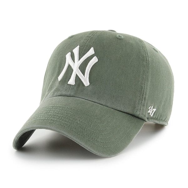 ’47 BRAND YANKEES 47 CLEAN UP MOSS WHITE LOGO 【RGW17GWS】 Fashion